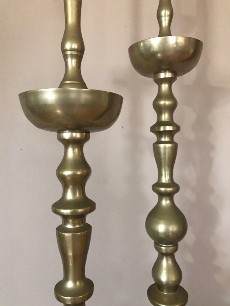 36 Tall Floor Candlesticks/Fireplace Decor/Floor Candle Etsy
