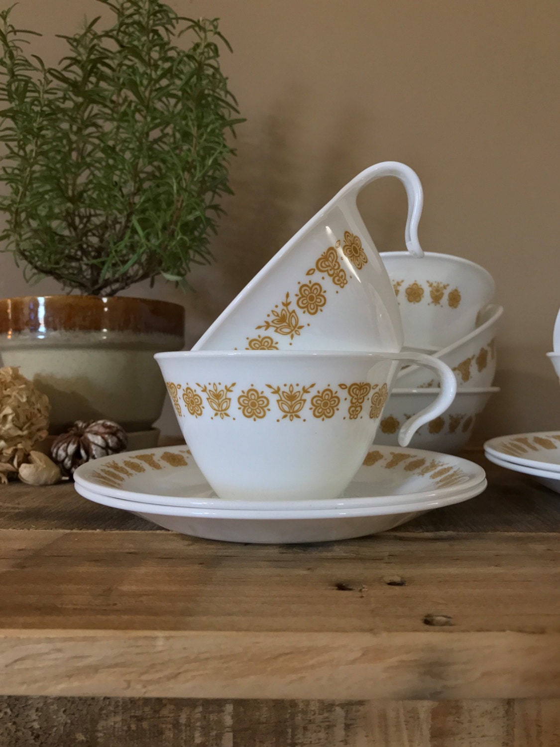 Vintage Cup and Saucer Set / Demittase Cup Set / Vintage Etsy