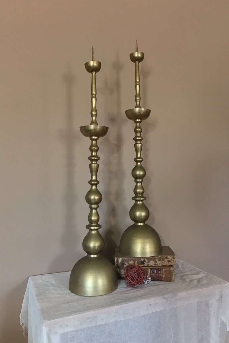 36 Tall Floor Candlesticks/Fireplace Decor/Floor Candle Etsy