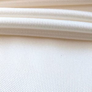 White silk jersey knit