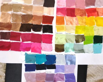 100% Silk Charmeuse in 60+ Solid Colors by the Yard or Meter - 16 Momme Pure Mulberry Silk with a Satin Smooth Finish