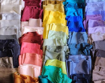 100% Silk Habotai in over 50 Solid Colors - Pure Mulberry China Silk by the Yard or Meter