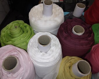 Lightweight Silk Remnant Grab Bag - Surprise Mix Box of 5+ Yards of 100% Silk