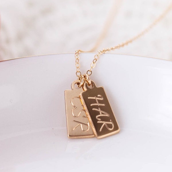 Initial Necklace, mom necklace, kids initials, gift for mom, new mom gift, gold necklace, gold initial necklace, gold mom necklace