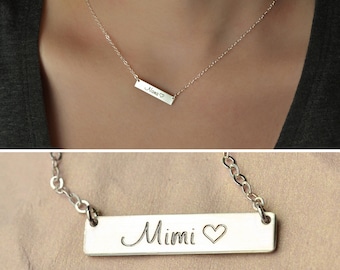 Mimi necklace, mimi, grandma necklace, new mimi, new grandma, silver mimi necklace, gift for mimi, gift for grandma, gift for new mimi