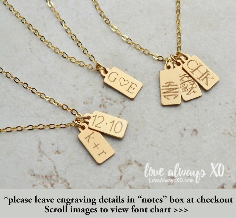 Wedding Date Necklace Anniversary Date Necklace Gold Silver Rose Gold Personalized Initial Necklace Wedding Gift - 