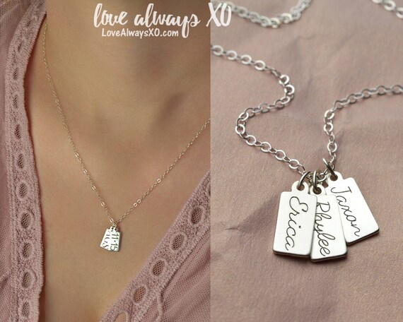 initial necklace for new mom