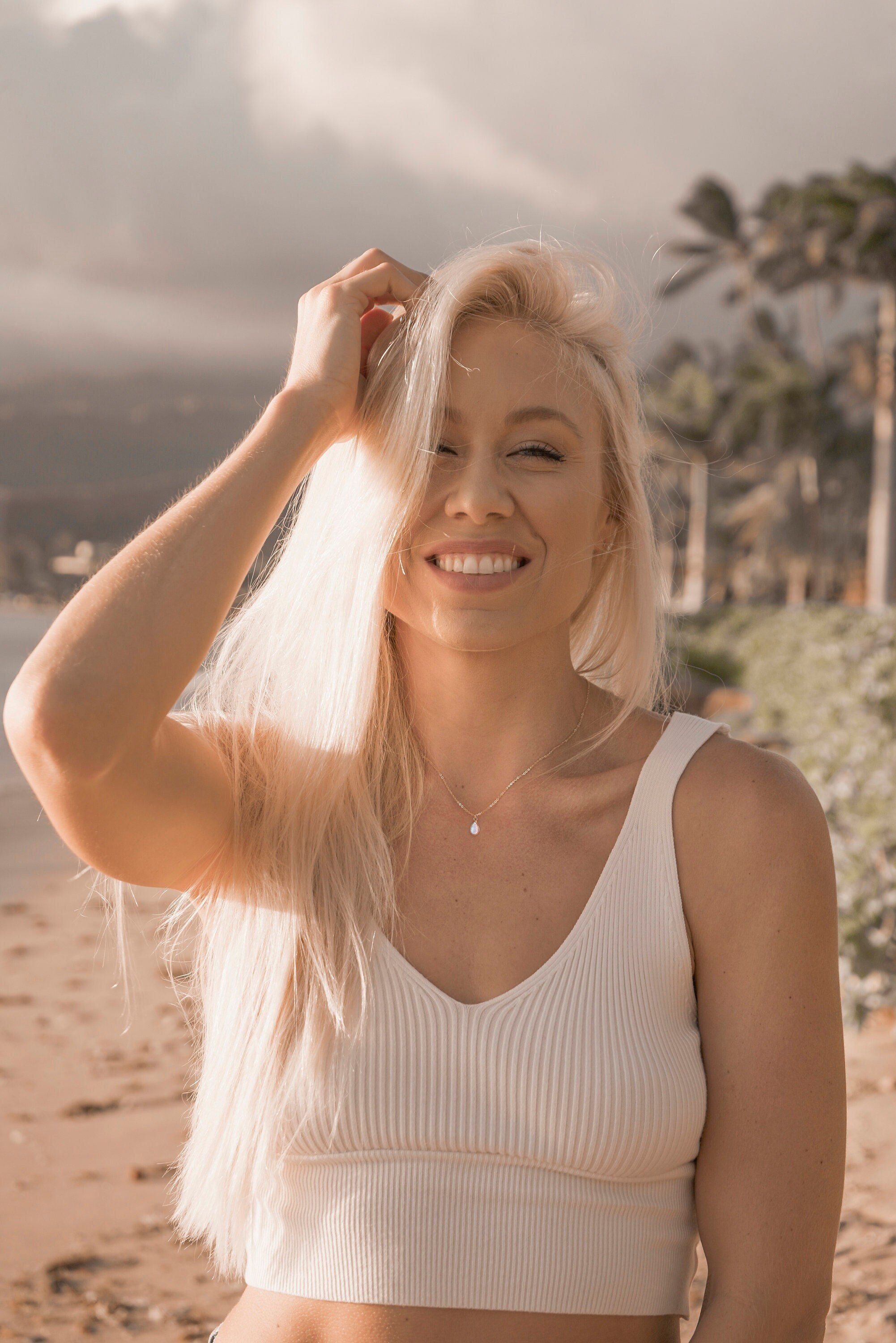 Opal Necklace, teardrop opal necklace, small opal necklace, opal jewelry, dainty necklace, minimalist jewelry, gift for her