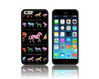 Fantasy Horse Silicone Case for Apple iPhone 5,5s,5c, SE, 6 & 7 (Plus) + TPU Gel Cover