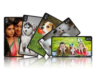 Create Your Own Personalized PHOTO Sony XPERIA Z, Z1, Z2, Z3 & Z3+(Z4), Z5 compact Black Polycarbonate Case, logo / image Custom Cover