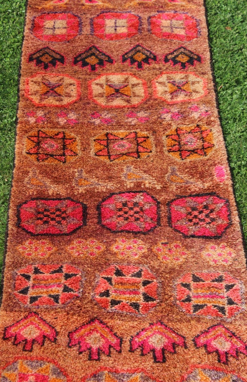 12x3 Vintage Tribal Runner Rug Herki Runner Rug Handmade Etsy