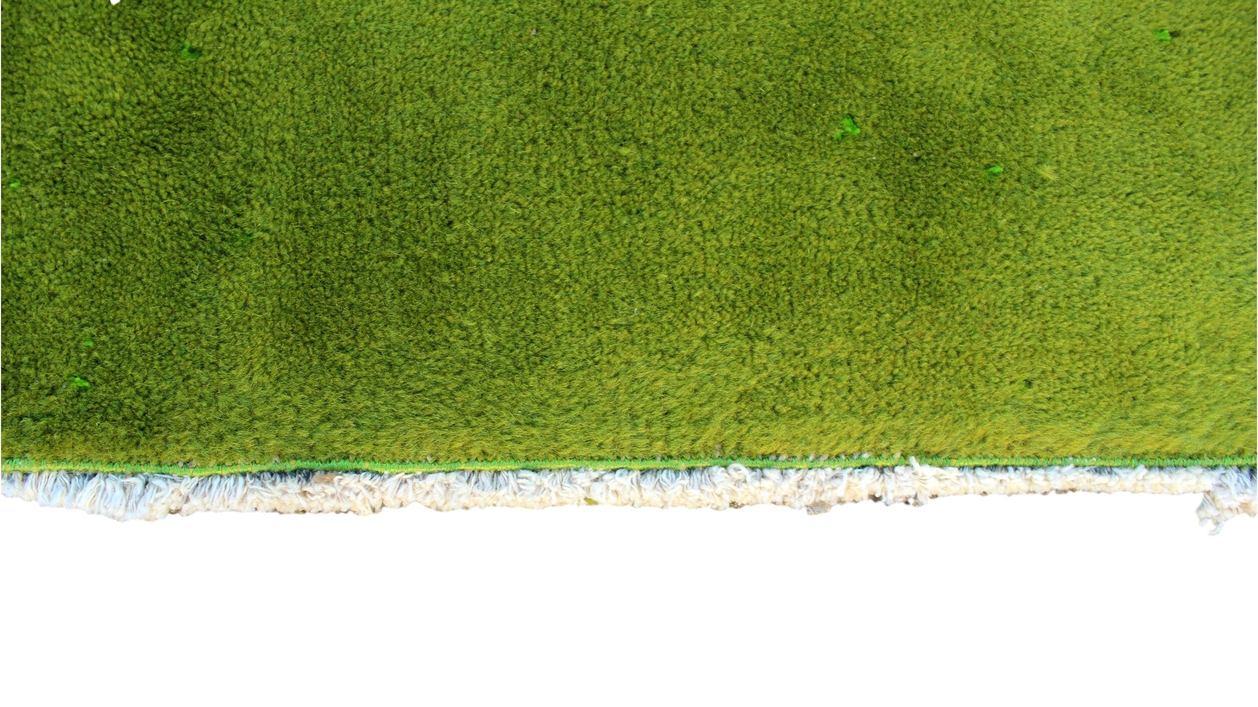 Alfombra vintage de color verde sencillo alfombra tradicional | Etsy