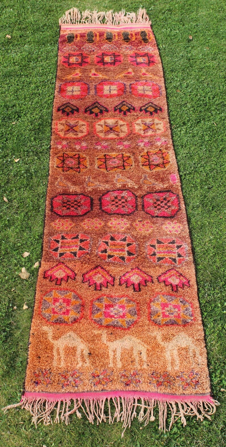 12x3 Vintage Tribal Runner Rug Herki Runner Rug Handmade Etsy