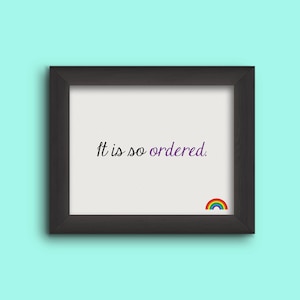 Het is zo geordend. [Homohuwelijksbeslissing van het Hooggerechtshof] DIGITALE DOWNLOAD