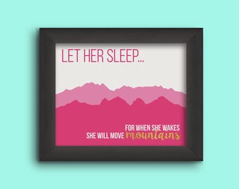 Let Her Sleep... [Baby Girl Print] DIGITAL DOWNLOAD