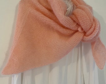 Powder pink shawl