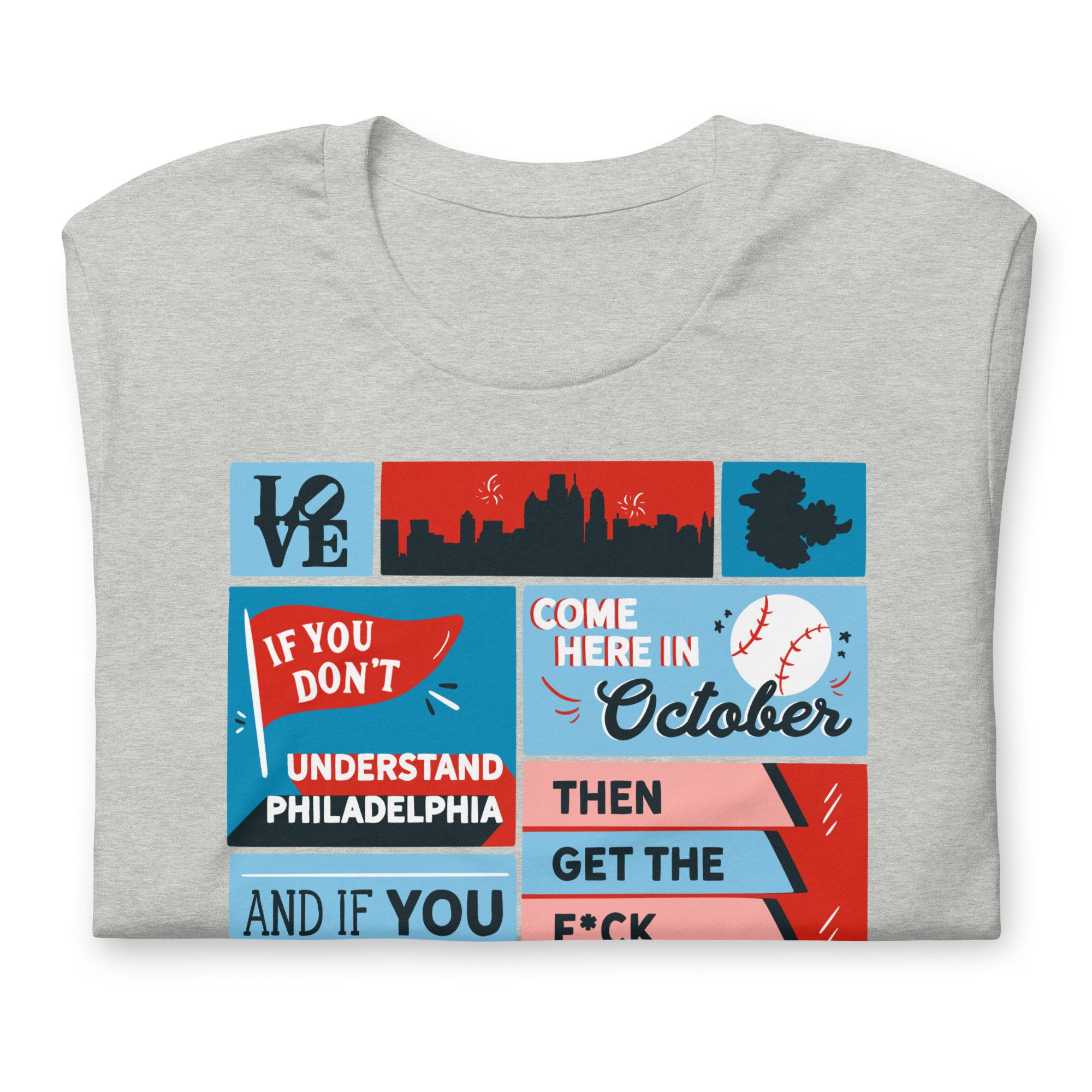 1950 Philadelphia Phillies Artwork: ICONIC® Men's 60/40 Blend T-Shirt