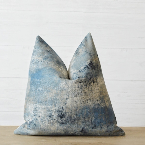 Indigo Pillow Etsy