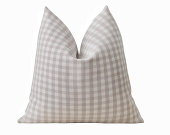 Birch Gingham Indoor/Outdoor Luxe Pillow Cover