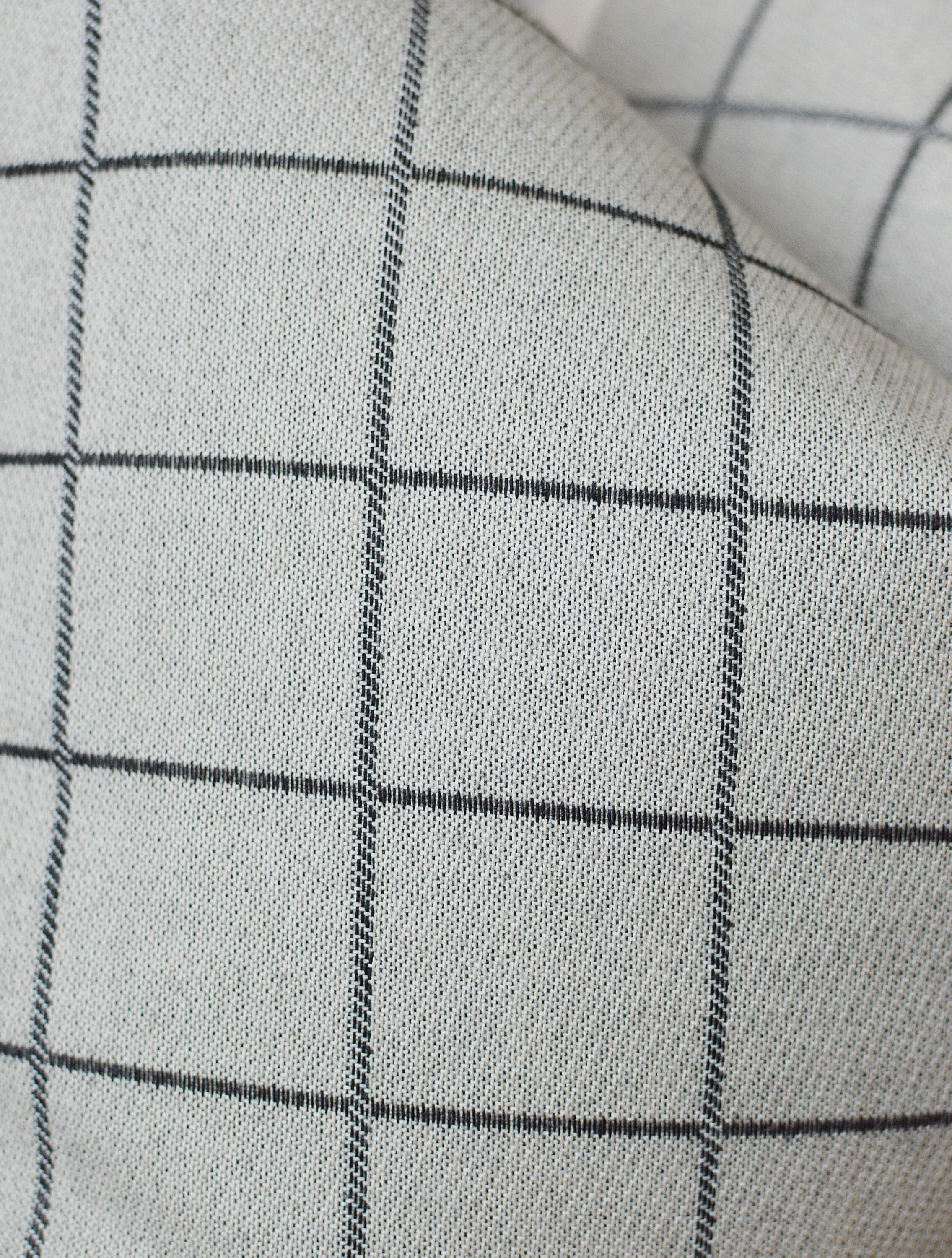 Black and Gray Windowpane Pillow Cover - Etsy