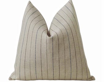 Funda de almohada tejida a rayas Cormac