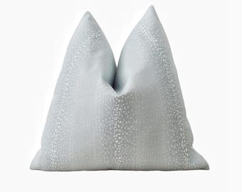Ice Blue Fawn Indoor/Outdoor Luxe Pillow Cover