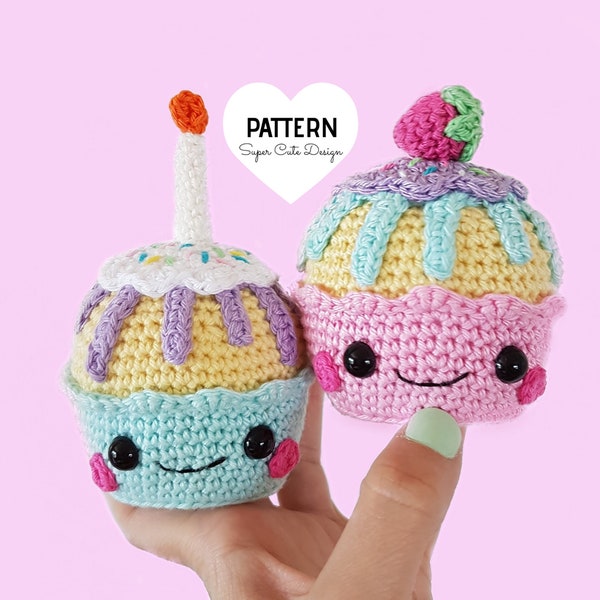 Cupcakes PDF Anleitung, Amigurumi, gehäkelt