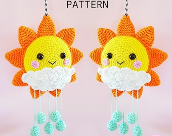 Sunshine Mobile PDF Pattern, crochet, amigurumi