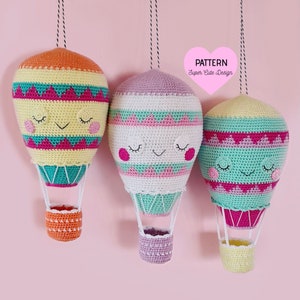 Hot Air Balloon - PDF Pattern, crochet, amigurumi