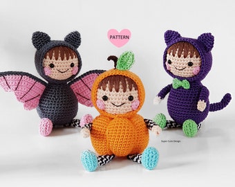 Halloween Ami - PDF Pattern, crochet, amigurumi