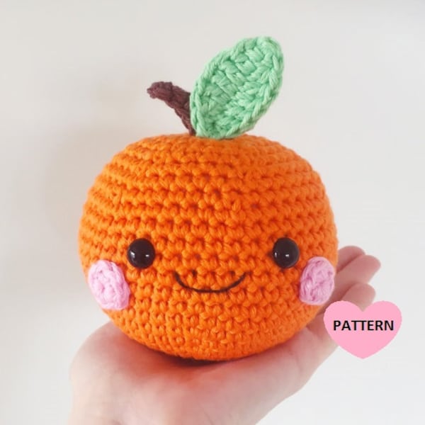 Orange PDF Pattern amigurumi crochet