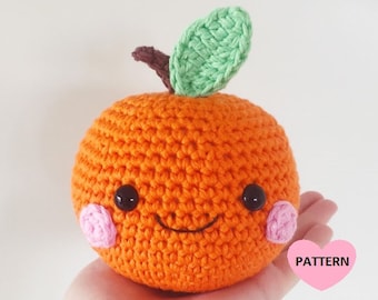 Orange PDF Pattern amigurumi crochet