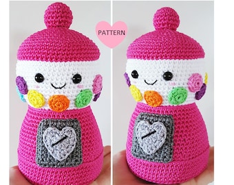 Gumball Machine -  PDF Pattern, amigurmi, crochet