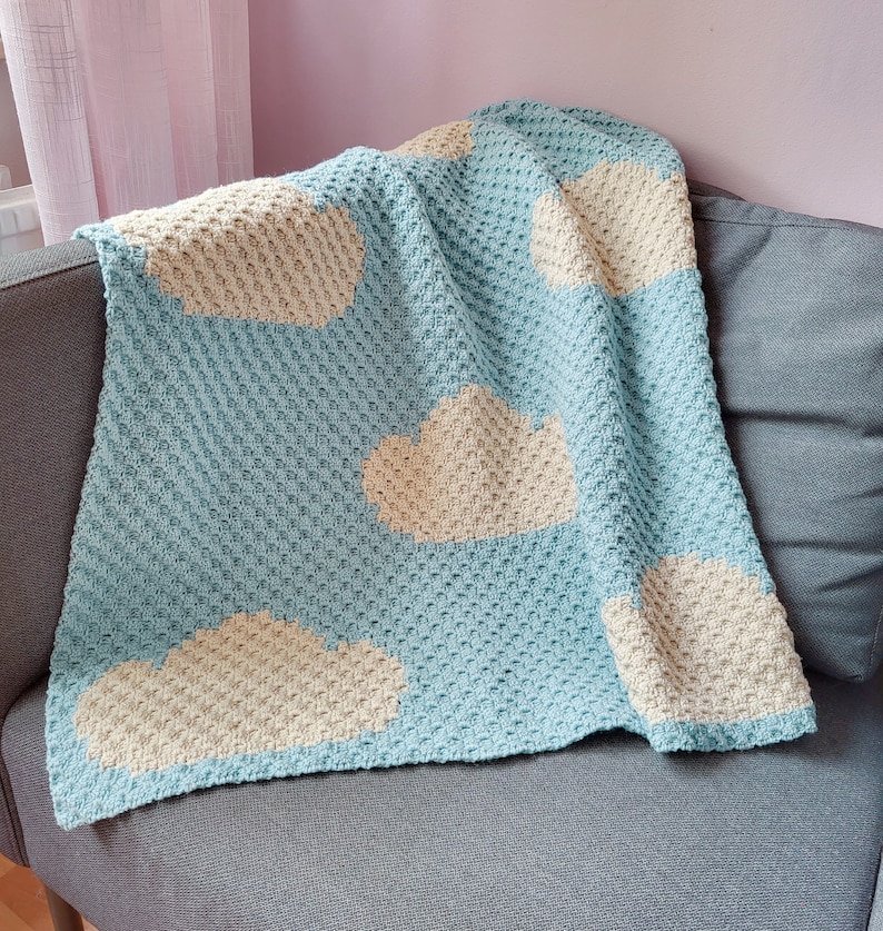 SWEET DREAMS Baby Blanket, PDF Pattern, crochet, C2C, Corner to corner image 5