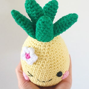 Happy Pineapple PDF Pattern, amigurumi, crochet image 6
