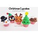 Christmas Cupcakes PDF Pattern, crochet, amigurumi 