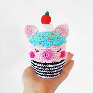 Animal Cupcakes PDF Pattern, crochet, amigurumi image 8