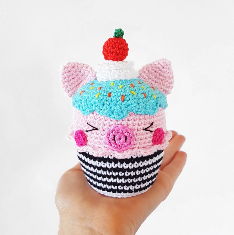 Animal Cupcakes PDF Pattern, crochet, amigurumi image 8