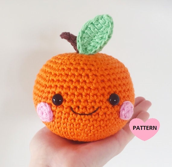 オレンジPDFパターンあみぐるみかぎ針編み - Etsy 日本