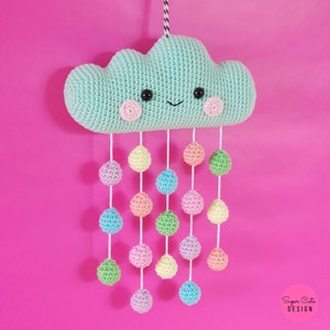 Cloud Mobile PDF Pattern, crochet, amigurumi image 3