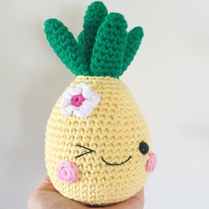 Happy Pineapple PDF Pattern, amigurumi, crochet image 4