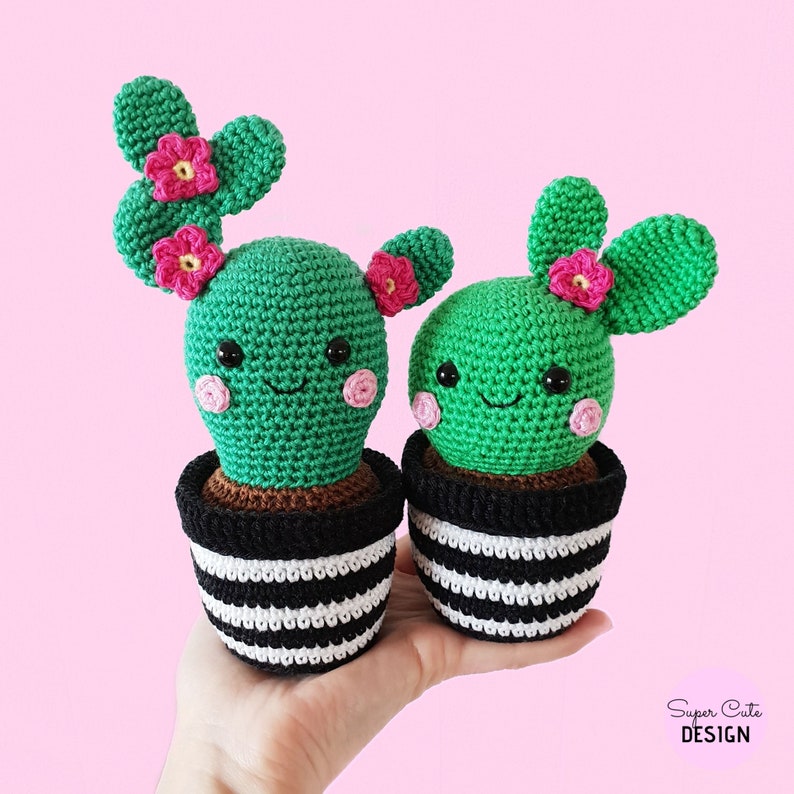 Cactus Friends PDF Pattern, amigurumi, crochet image 3