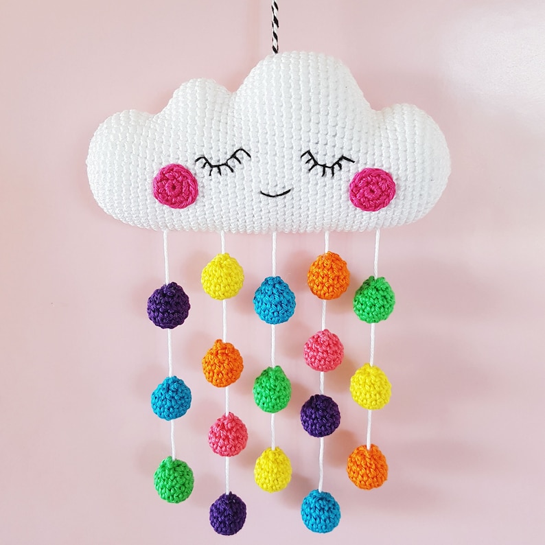 Cloud Mobile PDF Pattern, crochet, amigurumi image 4