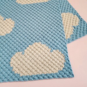 SWEET DREAMS Baby Blanket, PDF Pattern, crochet, C2C, Corner to corner image 3