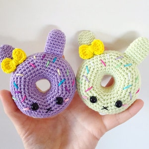 Bunny Donuts PDF Pattern, amigurumi, crochet image 2