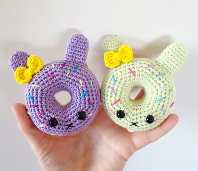 Bunny Donuts PDF Pattern, amigurumi, crochet image 2