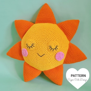 FUNSHINE Kissen, PDF-Muster, gehäkelt, Amigurumi