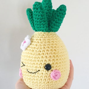 Happy Pineapple PDF Pattern, amigurumi, crochet image 5