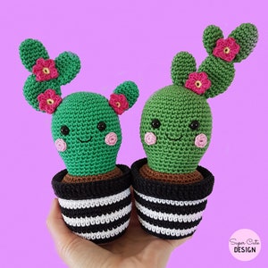 Cactus Friends PDF Pattern, amigurumi, crochet image 2