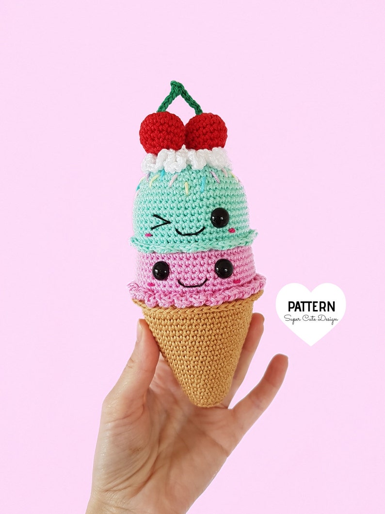 Big 2021 model ICE CREAM cone - PDF crochet 2021 model Pattern amigurumi